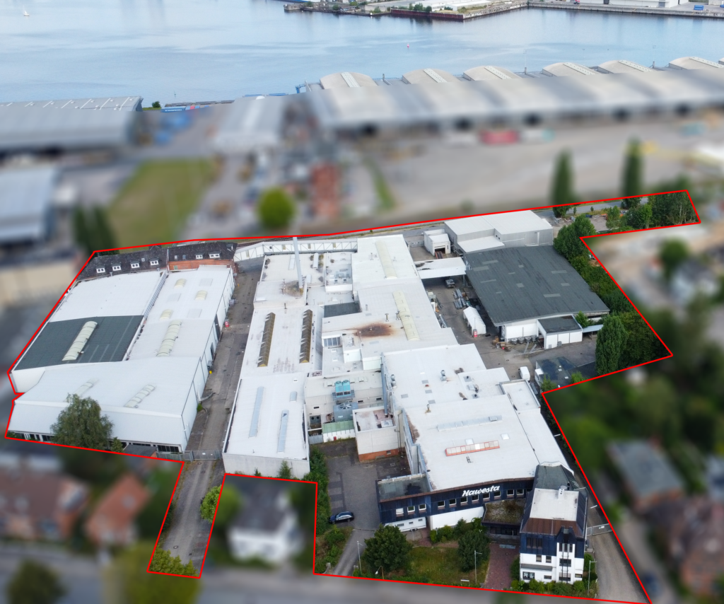 Hawesta Hallen aus der Luft